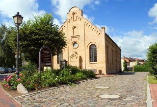 Exterior view of the synagogue // © Frank Eilrich Exterior view of the synagogue // © Frank Eilrich