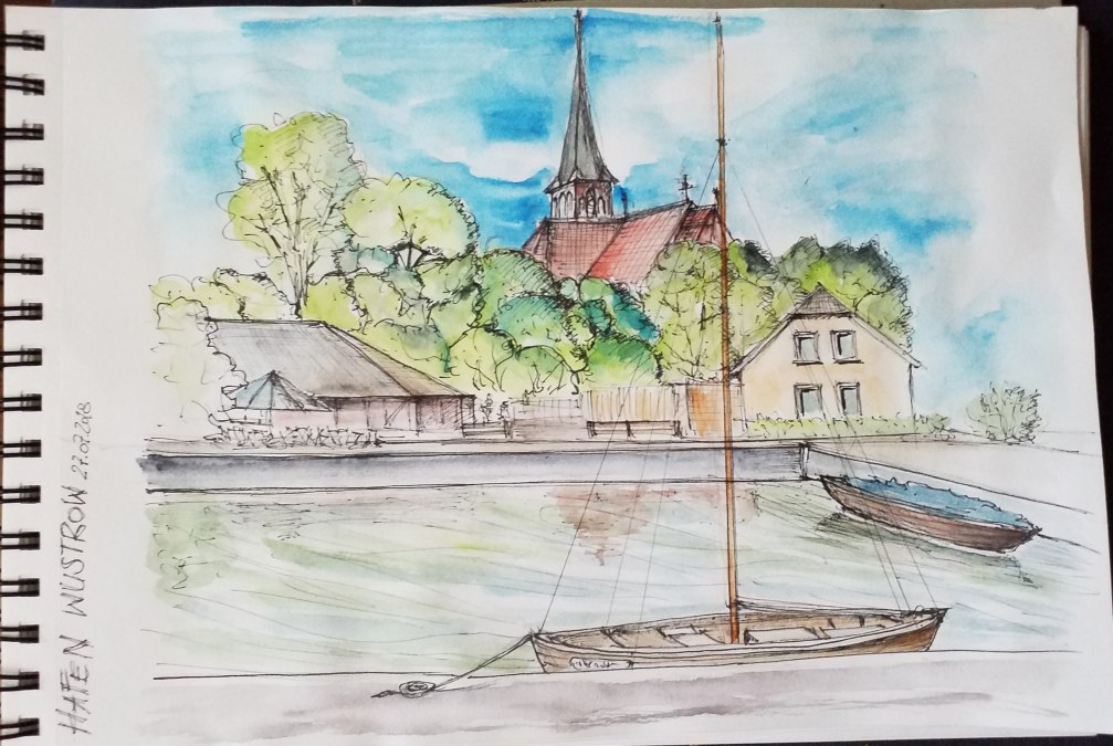 Schets in de haven, &copy; Kerstin M&uuml;ller