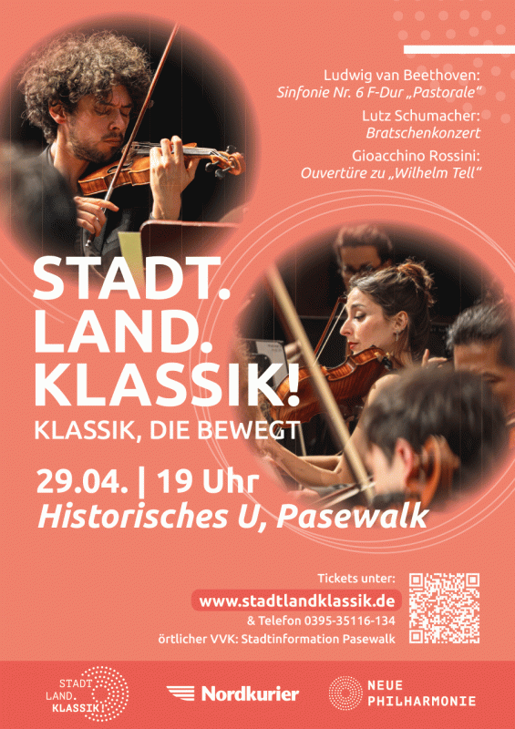 Classical concert of the tour "Stadt. Land. Classical! // &copy; 26_SLK_April_Plakat_A1_Pasewalk_Druck