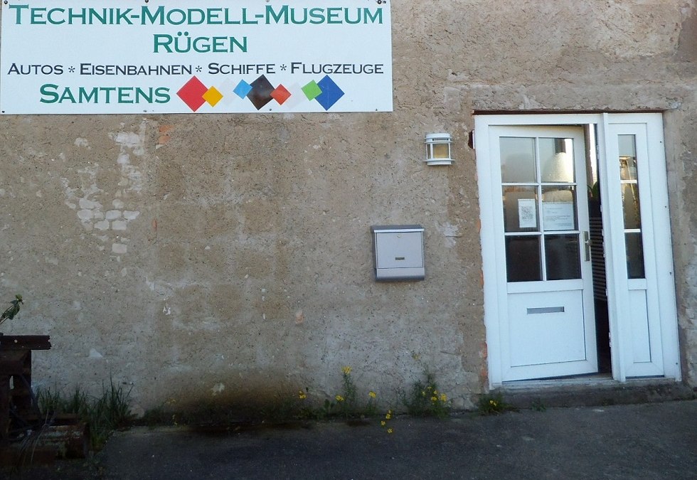 Techniek - Model - Museum (ingang) in Samtens, © Tourismuszentrale Rügen