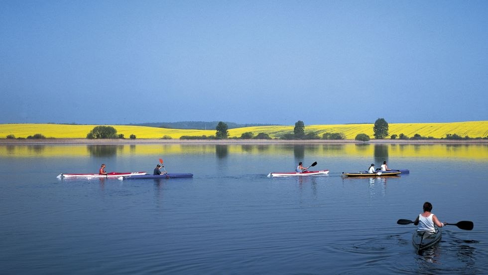 Actieve vakantie met kano en kajak in Natuurpark Sternberger merengebied, © Camping Sternberger Seenland