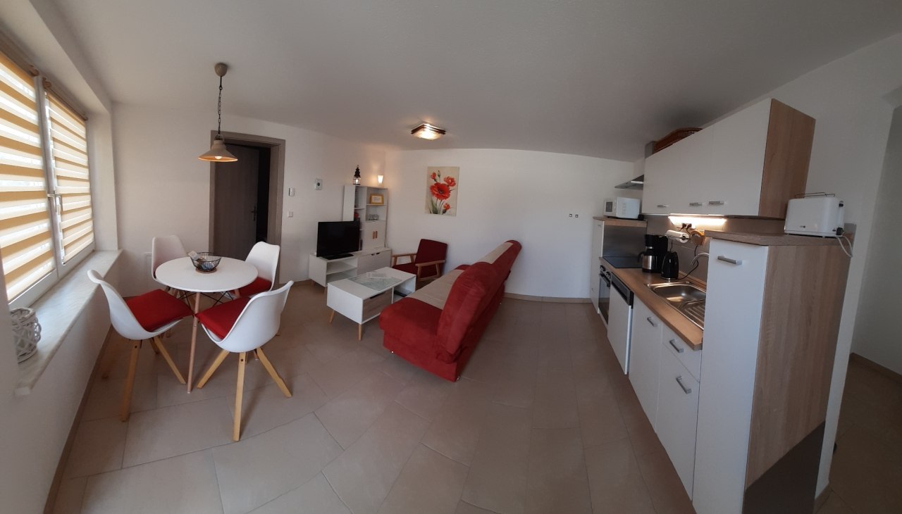 Living and kitchen area, © Sabine Wolf