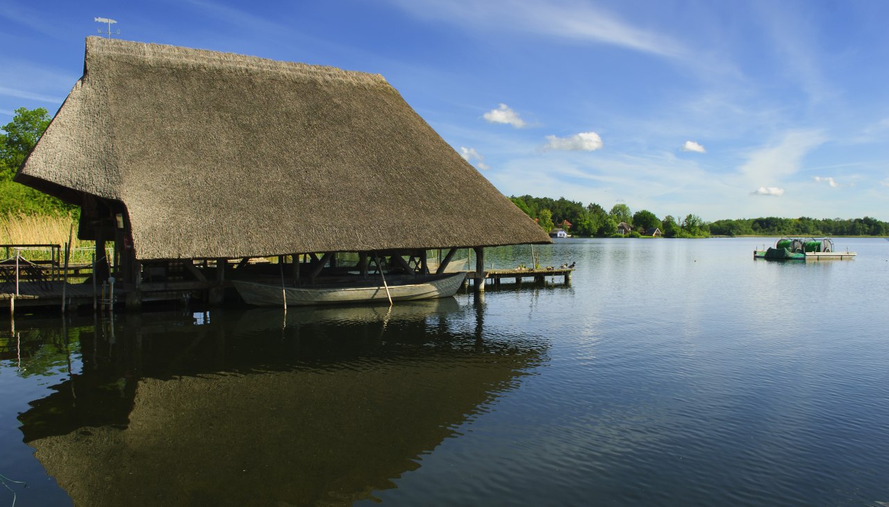 Vissershutten in de historische visserij, &copy; Frank Eilrich