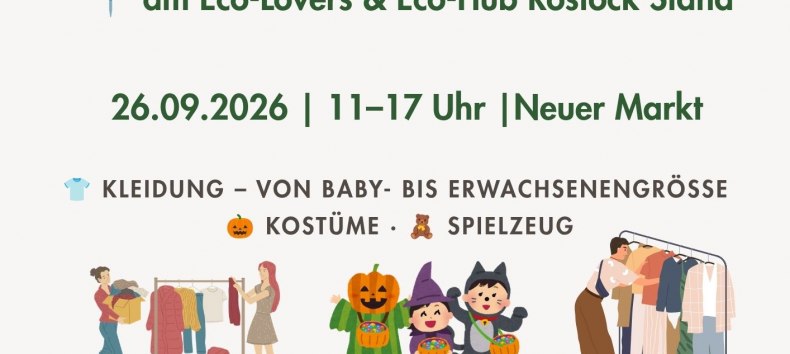 Kleider-, Spielzeug- & Halloween-Kost&uuml;mtausch beim Klima-Aktionstag Rostock // &copy; Eco-Hub Rostock