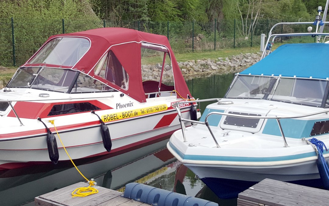 Sportboten in Röbel, © Röbel-Boot