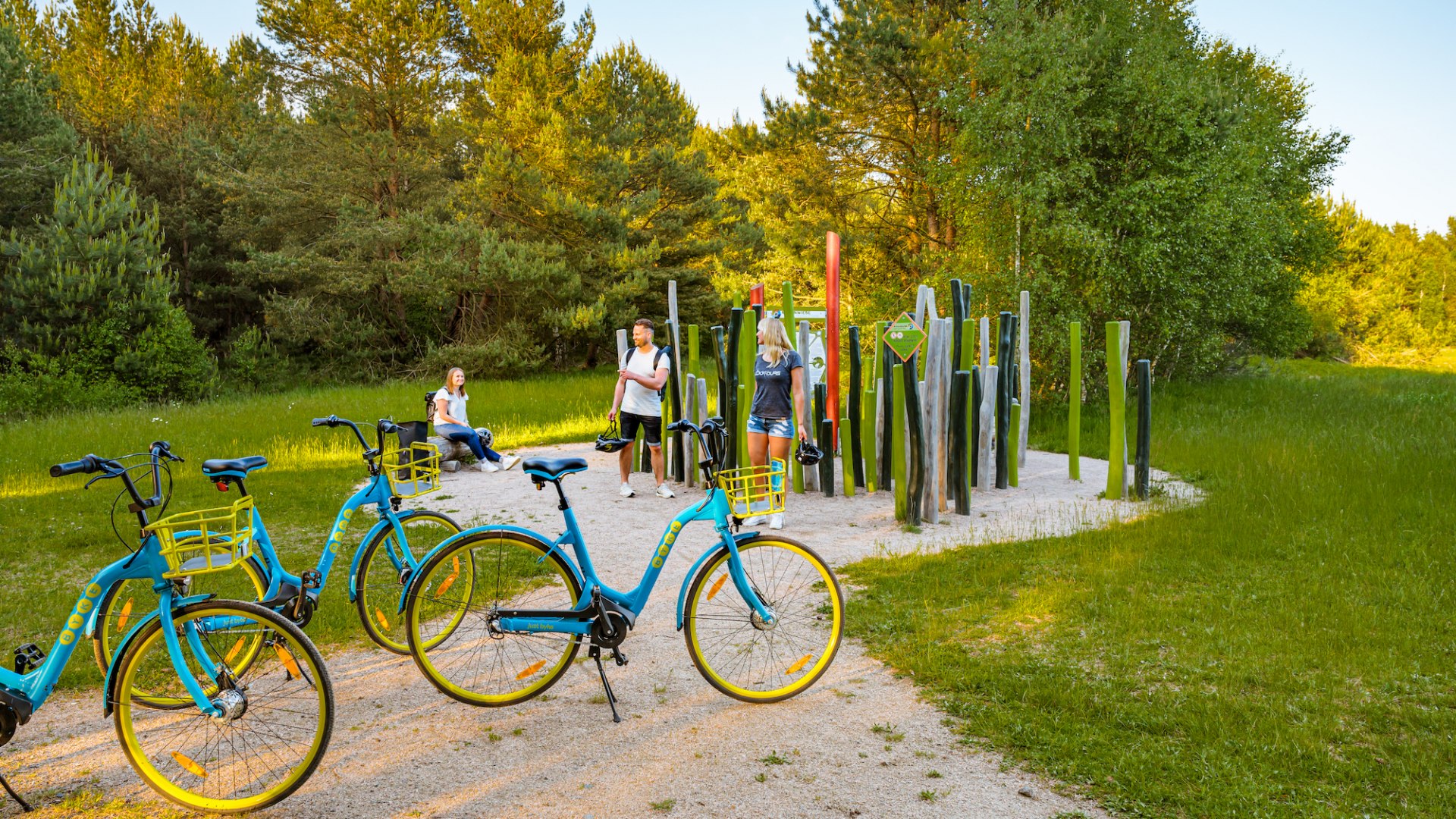 Het was leuk in het Wiesenhalm labyrint. Het is een van de tien stations van het "Biodiversiteit Ontdekkingspad" in de Rostockse Heide., © TMV/Tiemann