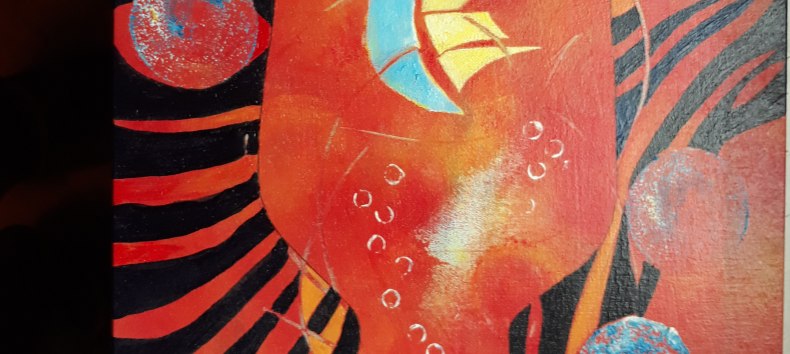 Oil tempera painting on wood, 2020 // &copy; Nadja Blottner