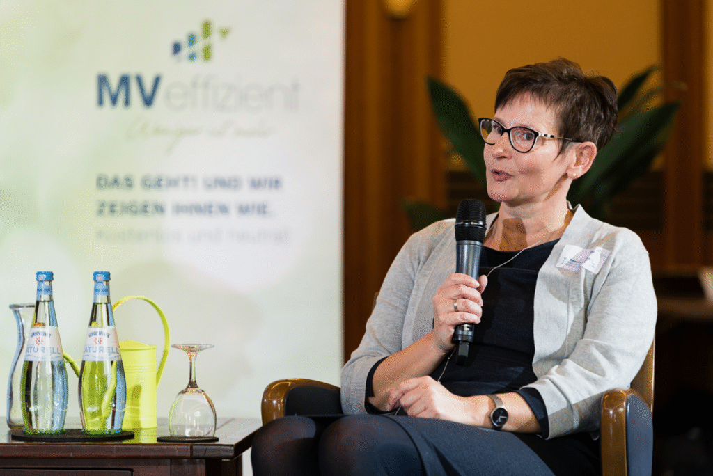 Speaker Dr. Beatrix Romberg, Head of Division Climate Protection, Energy Efficiency and Climate Adaptation at the Ministry for Climate Protection, Agriculture, Rural Areas and the Environment MV., © LEKA MV