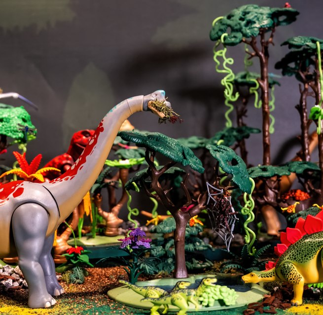Ein PLAYMOBIL Diorama im Zoo Rostock. // &copy; Zoo Rostock/ Dr&uuml;bbisch