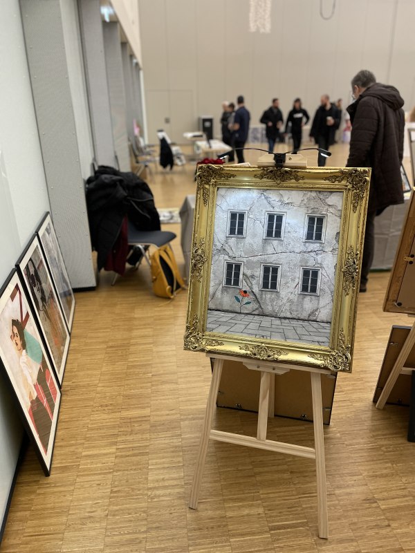 Et indblik i kunstmessen p&aring; HKB Neubrandenburg. // &copy; Vier-Tore-Stadt Neubrandenburg