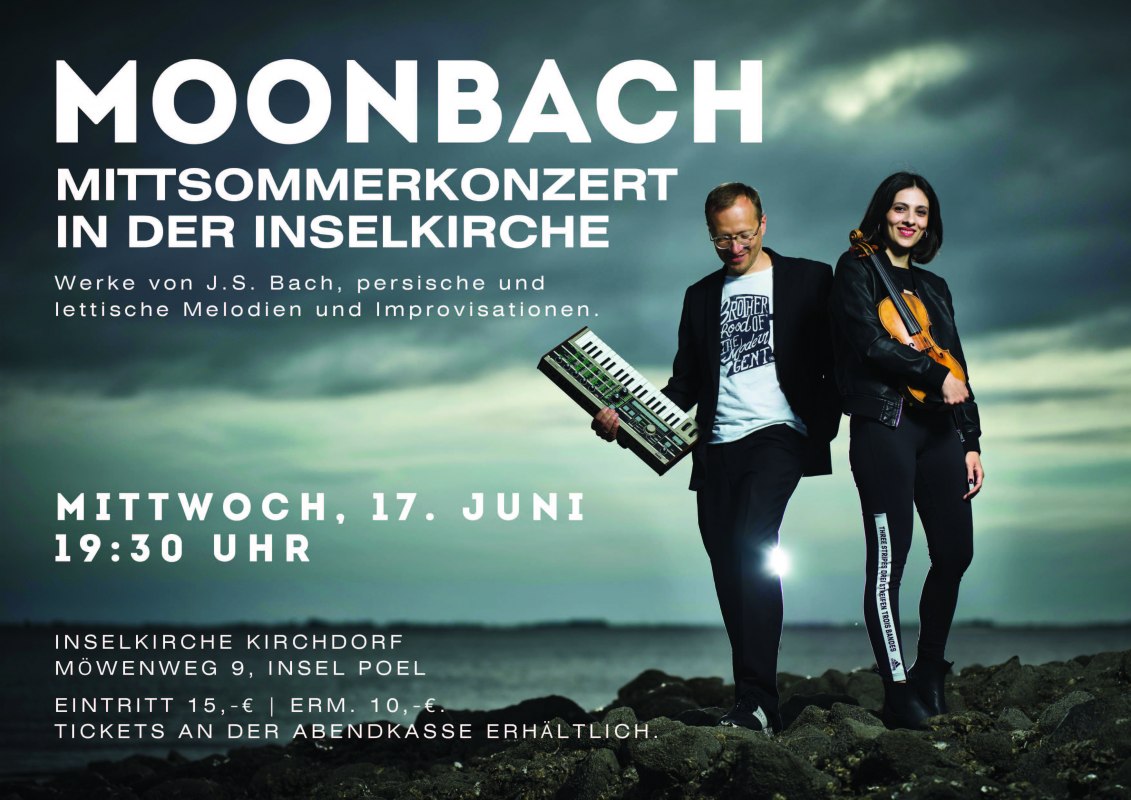 MoonBach is performing at the Inselkirche Poel // © Merlijn Doomernik MoonBach is performing at the Inselkirche Poel // © Merlijn Doomernik