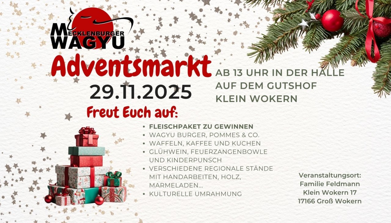 Flyer voor de Adventsmarkt, © Andrea Feldmann