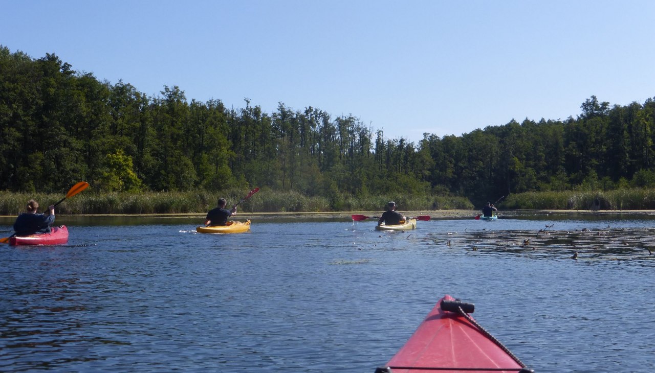 On the road with the single kayak from Kanucamp Borkow, &copy; Kanucamp Borkow