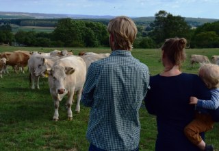View of the suckler cow herd and the beautiful landscape of Mecklenburg Switzerland., © Mirja Peitz View of the suckler cow herd and the beautiful landscape of Mecklenburg Switzerland., © Mirja Peitz