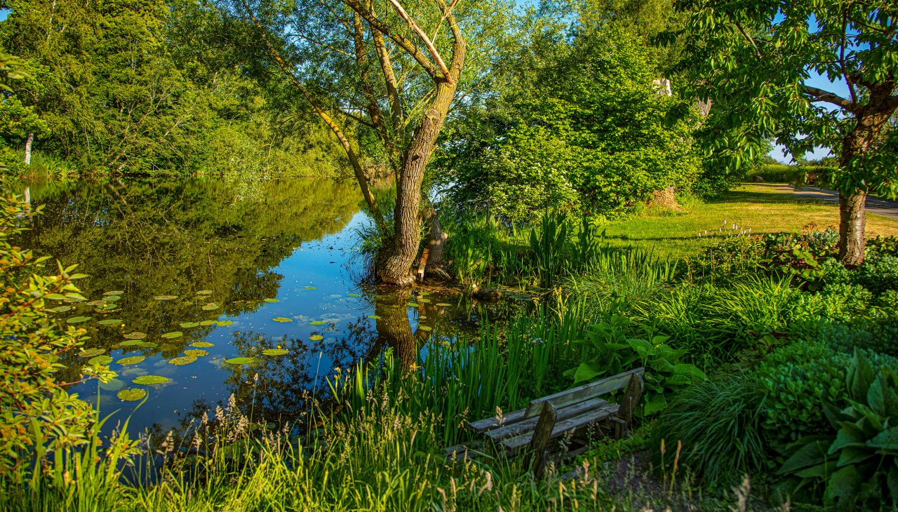 Rustplaats in het kasteelpark, © Herrenhaus Brookhusen / T. Paulus