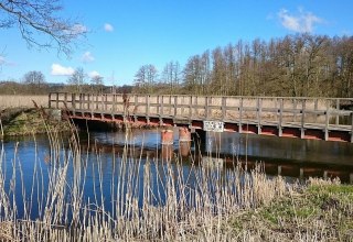 Most nad rzeką Warnow przed miejscem odpoczynku // © MV-T Most nad rzeką Warnow przed miejscem odpoczynku // © MV-T