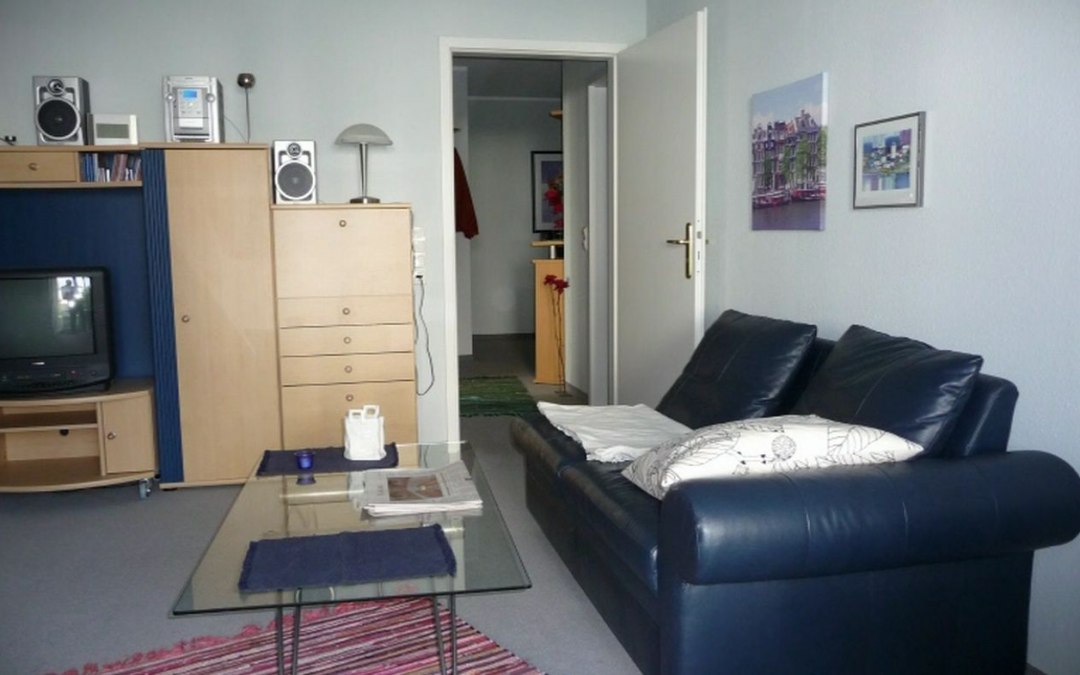 Woonkamer in de vakantiewoning Schomecker, © Ferienwohnung Schomecker