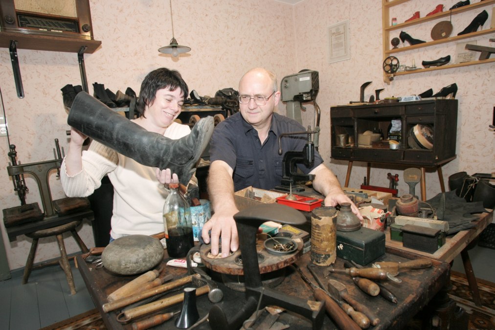 Exhibition "Shoemaker's workshop, © Tourismusverein Fürstenwerder