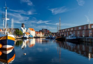 Een hoogtepunt van de Hanzestad - de oude haven van Wismar // &copy; TZ Wismar, Alexander Rudolph