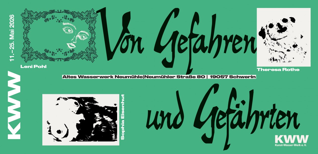 Flyer voor de tentoonstelling // © Kunst-Wasser-Werk e.V. Flyer voor de tentoonstelling // © Kunst-Wasser-Werk e.V.