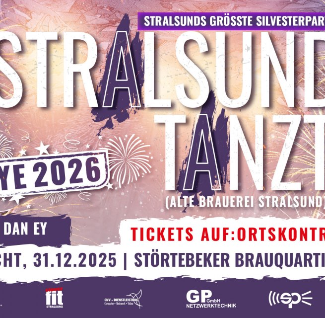 Stralsund's biggest New Year's Eve!, © Werbezentrum MV GmbH Stralsund's biggest New Year's Eve!, © Werbezentrum MV GmbH
