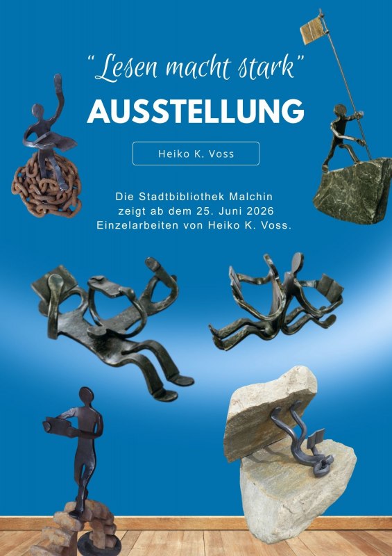 Reading makes you strong // © Stadtbibliothek Malchin Reading makes you strong // © Stadtbibliothek Malchin