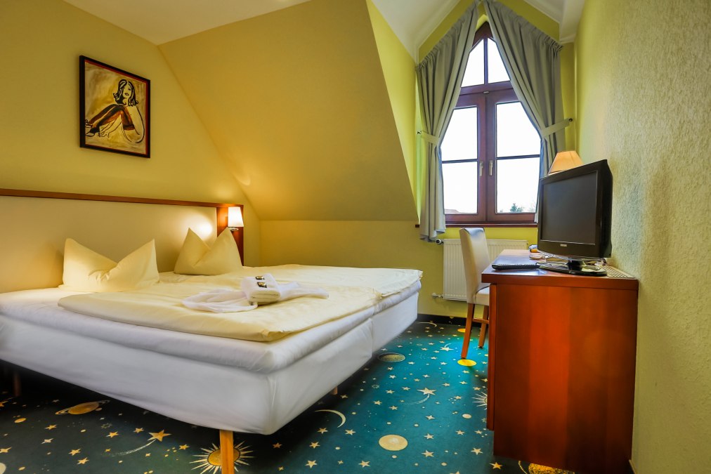 Het "Stettiner Hof" hotel in Neuenkirchen is een geweldige plek om te slapen en te dromen, © Stettiner Hof