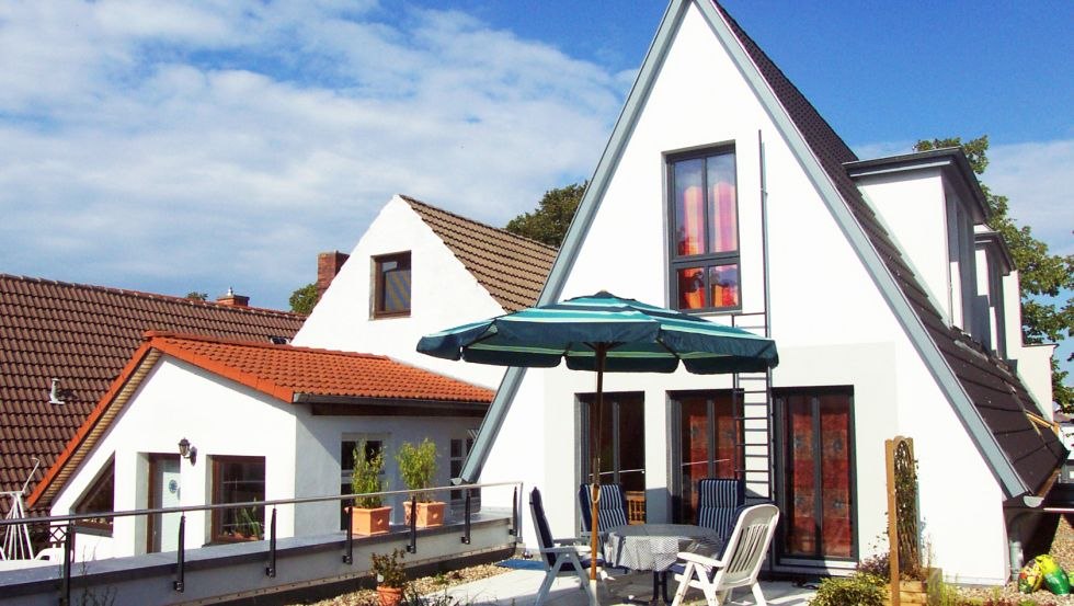 Dakterras van een vakantiewoning in Warnemünde, © InterDomizil GmbH