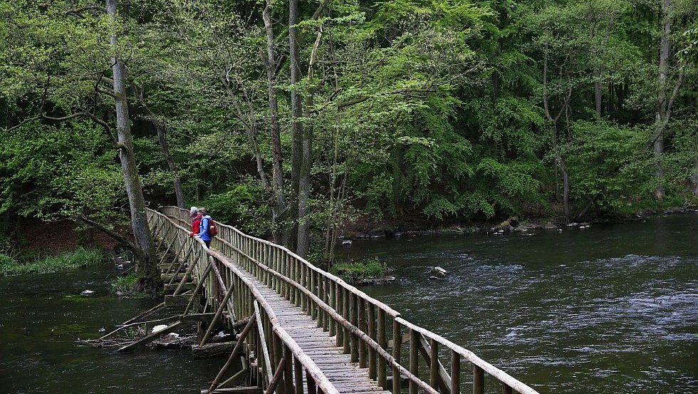 Houten brug over de Warnow // © MV-T/outdoor-visions.com Houten brug over de Warnow // © MV-T/outdoor-visions.com