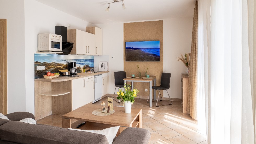 Open Kitchenette // © Appartementhaus Möwe Open Kitchenette // © Appartementhaus Möwe