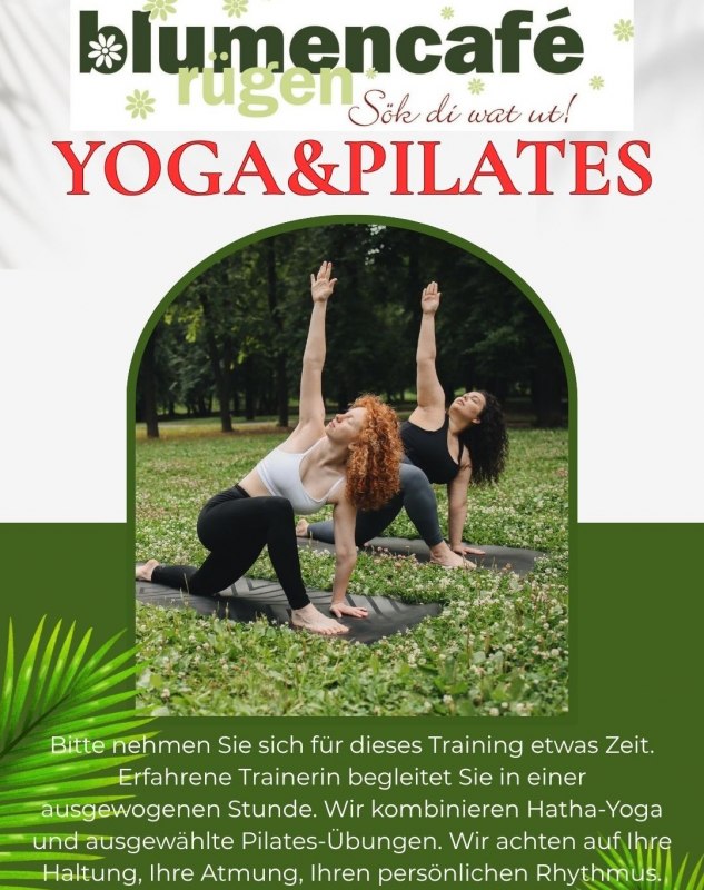 Yoga & Pilates in het Blumencafé Rügen in Wiek // © @ Blumencafé Yoga & Pilates in het Blumencafé Rügen in Wiek // © @ Blumencafé