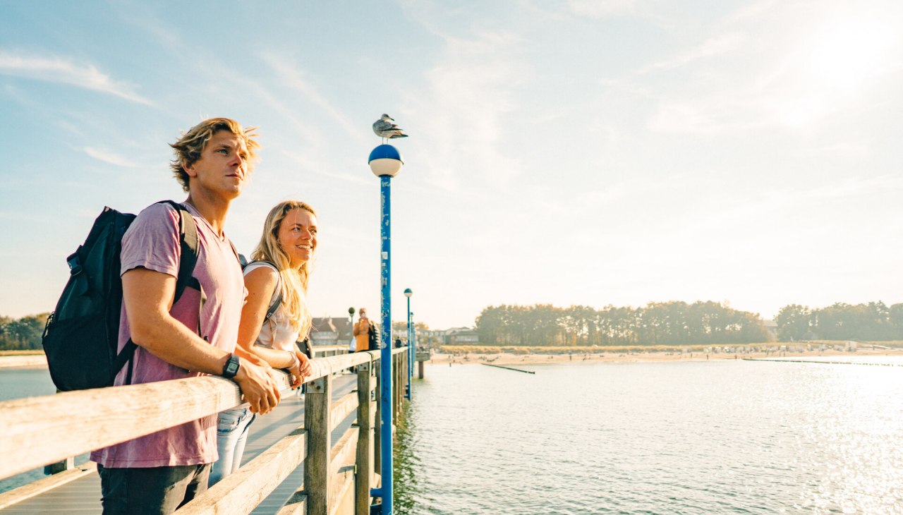 Op de pier in kuuroord aan de Oostzee Zingst, &copy; TMV/Petermann