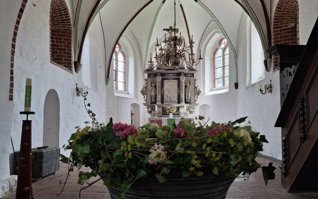 Interieur van de kerk in Schlagsdorf, © Kirche Schlagsdorf / Blumenschein