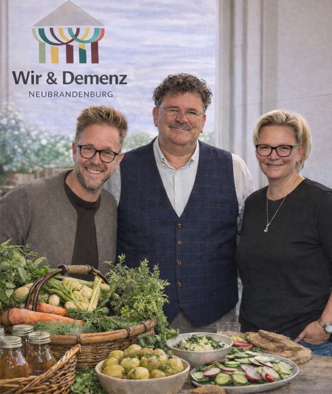 Mr. Jens Moreika, Mr. Uwe Hildebrandt and Ms. Manja Eckert (from left to right) // &copy; Netzwerk Wir & Demenz Neubrandenburg