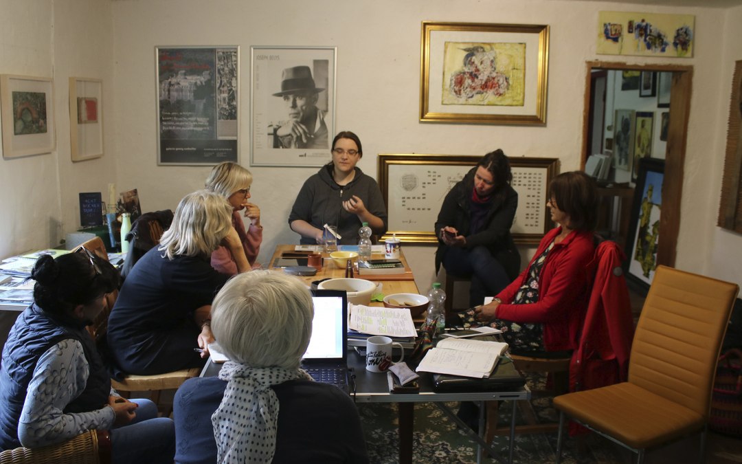 Writing workshop at the Kunsthaus with Jarmen author Anne Zandt, © Rainer Graßmuck