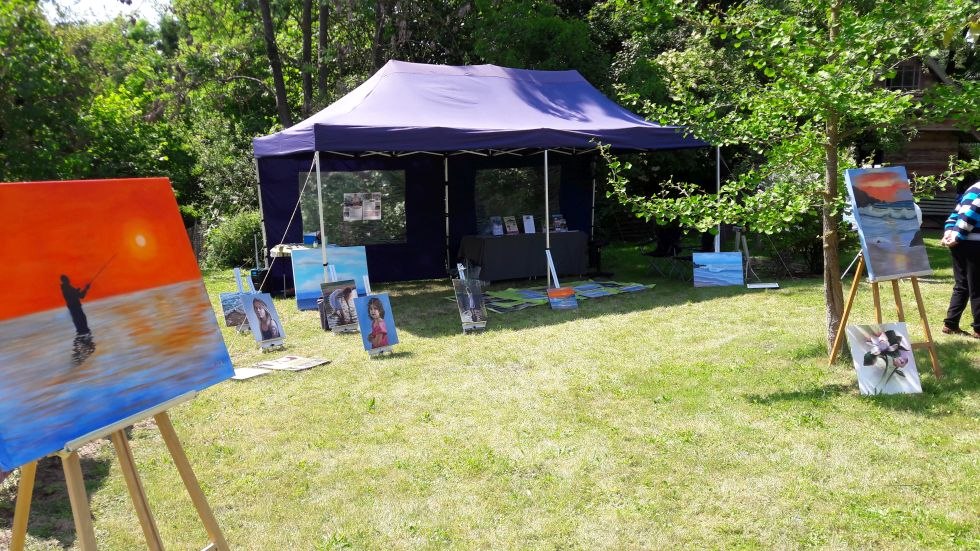 Namiot wystawowy artysty, &copy; Ulrich Arph