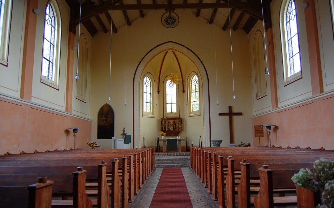 View towards the chancel of the Plater church, © Foto: Karl-Georg Haustein
