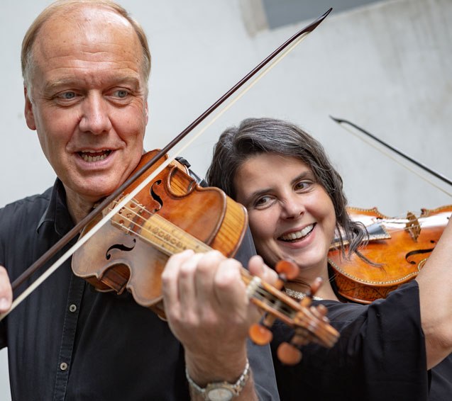 Wolfgang en Elke Fabri, barokviolen // © Elke Fabri Wolfgang en Elke Fabri, barokviolen // © Elke Fabri
