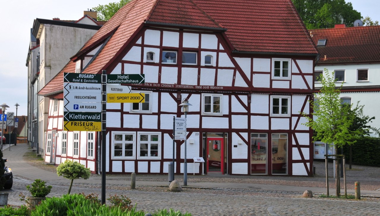 Informacje turystyczne Bergen, © Tourismuszentrale Rügen