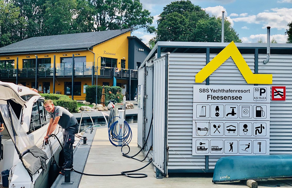 Ośrodek jachtowy SBS w Untergöhren nad jeziorem Fleesensee, © Claudia Kratz Ośrodek jachtowy SBS w Untergöhren nad jeziorem Fleesensee, © Claudia Kratz