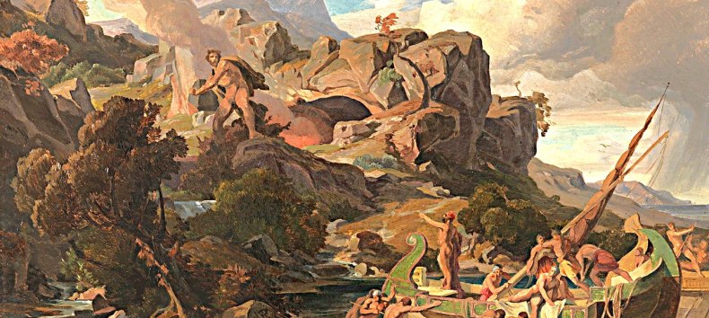 „Abfahrt vom Lande der Kyklopen“ // © Friedrich Preller (1804-1878) „Abfahrt vom Lande der Kyklopen“ // © Friedrich Preller (1804-1878)