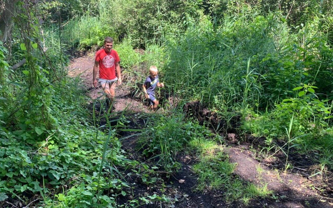 Family on the barefoot path in Plau am See, © Kletterpark Plau am See