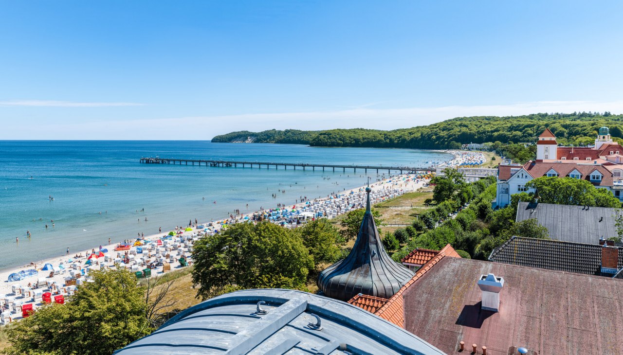 Widok na molo w nadmorskim kurorcie Binz, © TMV/Tiemann