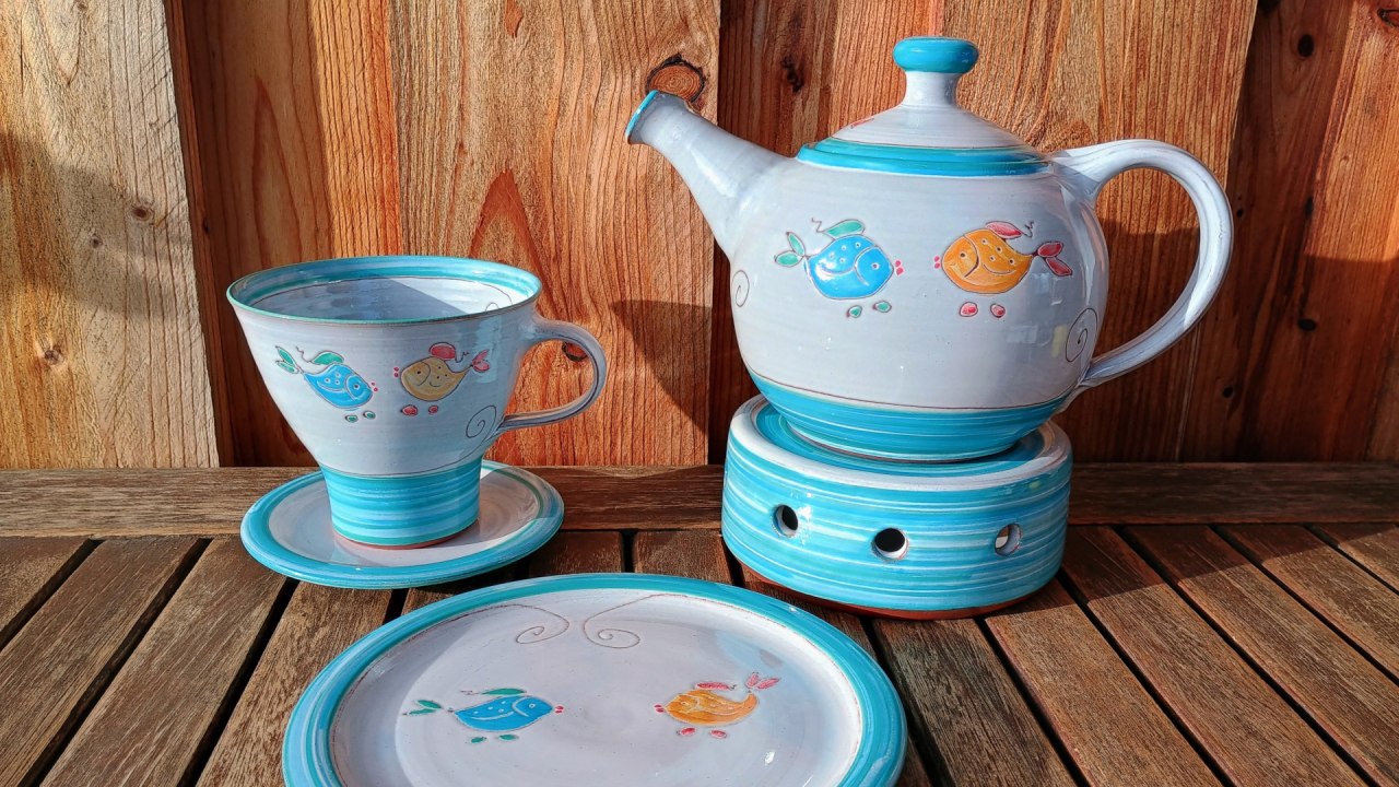 Tea set in popular fish design, © Y. Marquardt Tea set in popular fish design, © Y. Marquardt