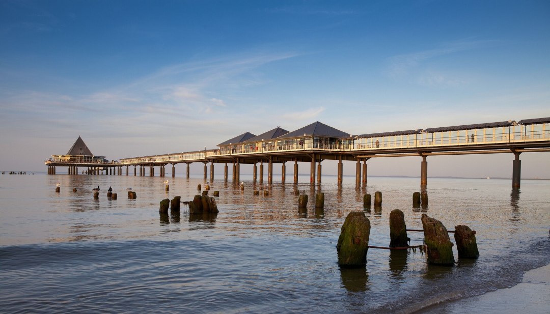 De zeebrug in de Baltische badplaats Heringsdorf is de langste van Duitsland. // © MV-T/Grundner De zeebrug in de Baltische badplaats Heringsdorf is de langste van Duitsland. // © MV-T/Grundner