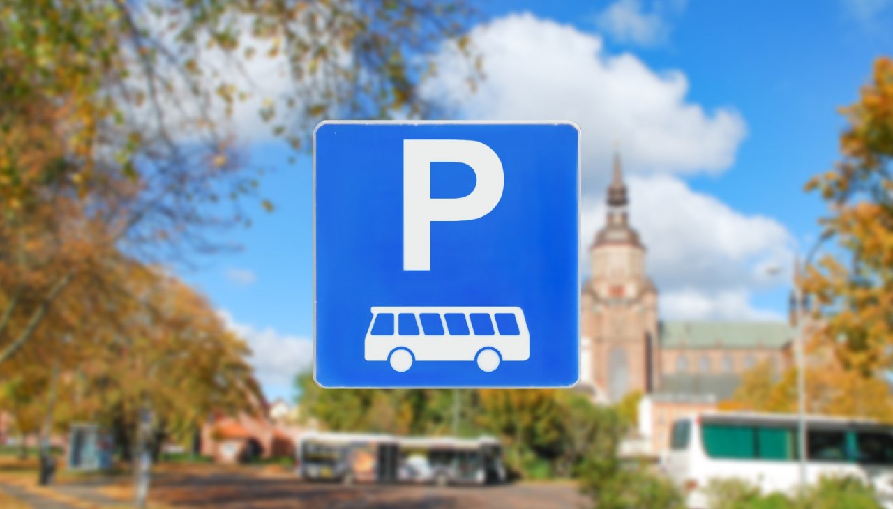 Bus parking lot-Weidendamm, © Tourismuszentrale Stralsund