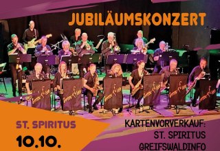 Plakat_10.10.2026_um 19:00_Uhr_Konzert_der_Big_Band_Groovties_im_St._Spiritus // © Big Band Groovties Plakat_10.10.2026_um 19:00_Uhr_Konzert_der_Big_Band_Groovties_im_St._Spiritus // © Big Band Groovties