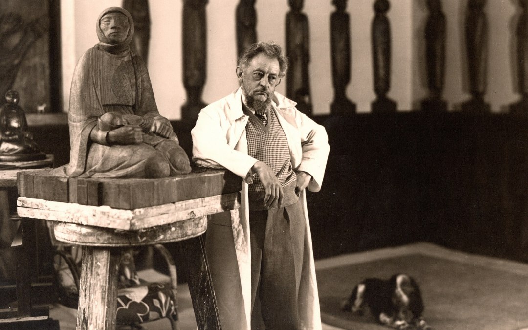 Ernst Barlach over zijn houten sculptuur "Moeder en kind"., © Archiv Ernst Barlach Stiftung