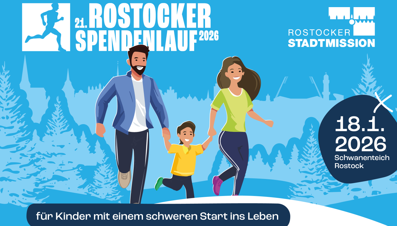 Together with the Rostock City Mission, we run for children with a difficult start in life, &copy; Rostocker Citylauf e.V.