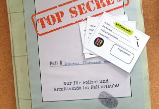 Ermittlungsmappe f&uuml;r die detektivische Arbeit am Fall "Schatzsuche" // &copy; JSB e. V.